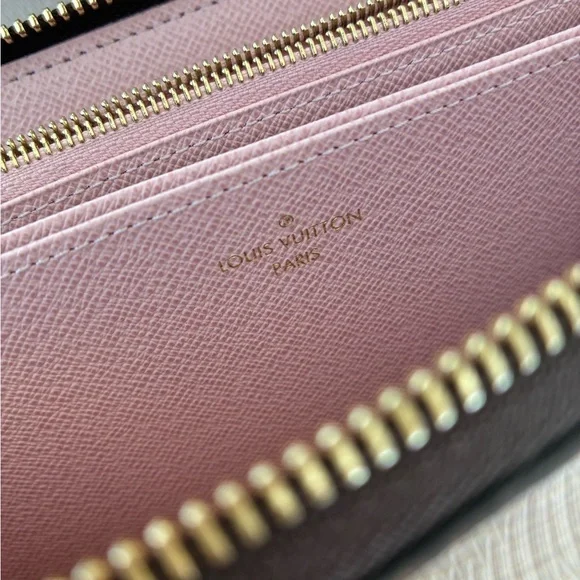 Louis Vuitton Zippy Wallet M41894 LV monogram brown leather with pink interior - Picture 7 of 9